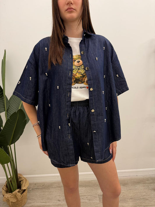Susy Mix - Set Strass Chambray