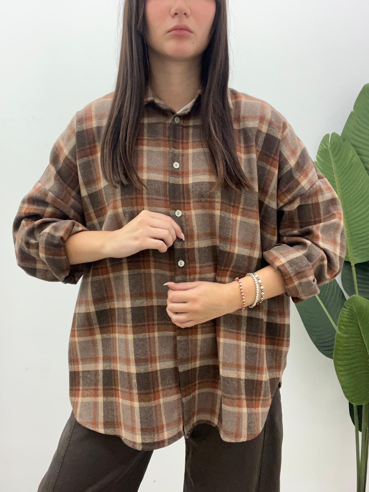 Susy Mix - Camicia Check Ricamo