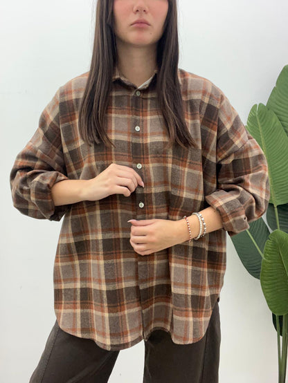 Susy Mix - Camicia Check Ricamo